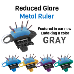 EndoRing® II Hand-held Endodontic Instrument - with REDUCED GLARE Metal Black Ruler